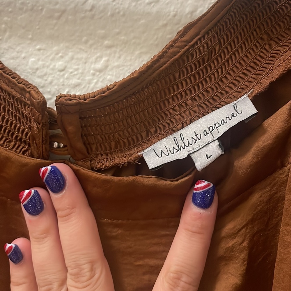 NWOT Wishlist apparel brown body suit - Picture 4 of 5